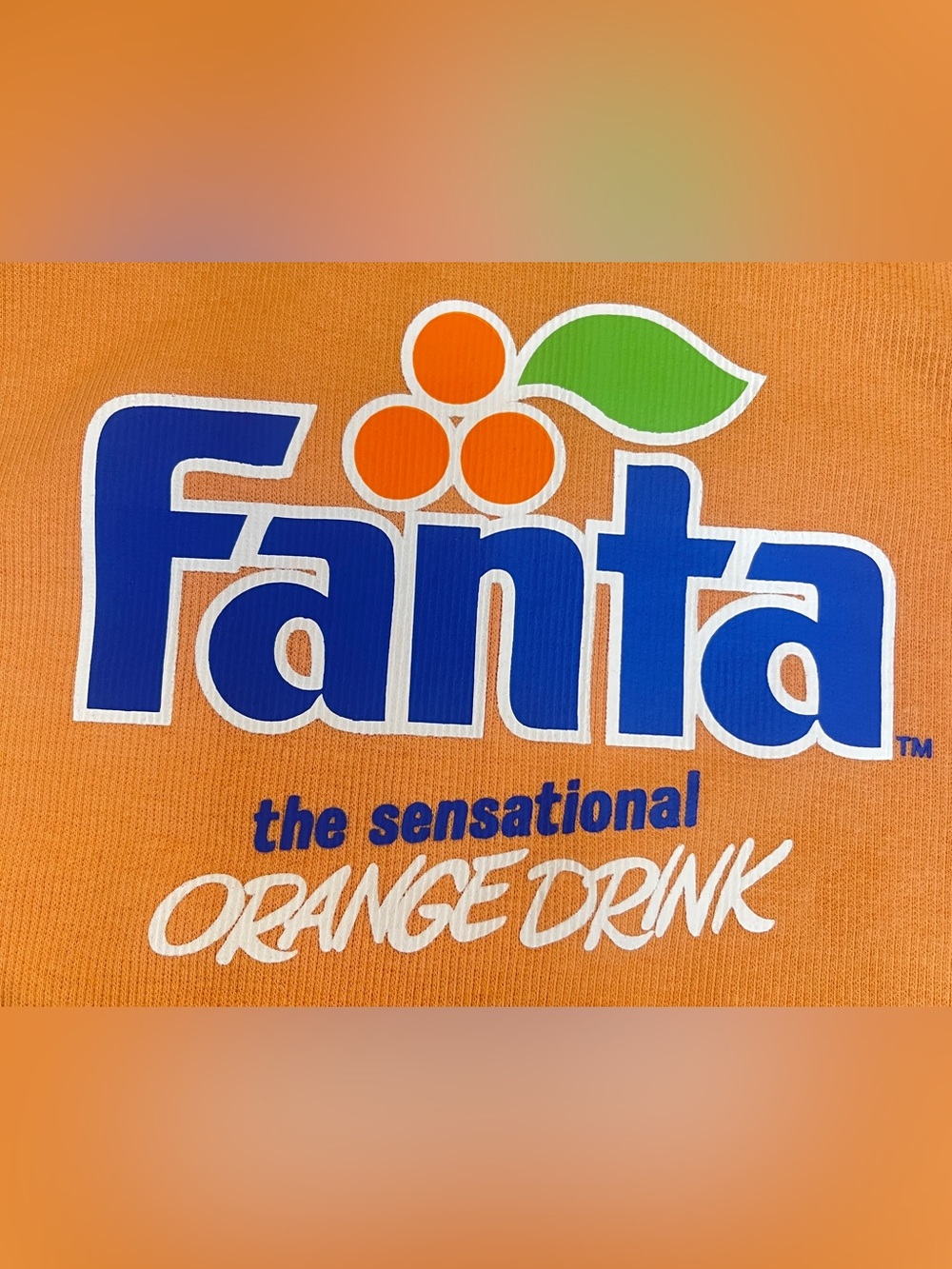 Womens Baby Tank Fanta Orange Size Medium Y2K Pullover Lightweight Stretch